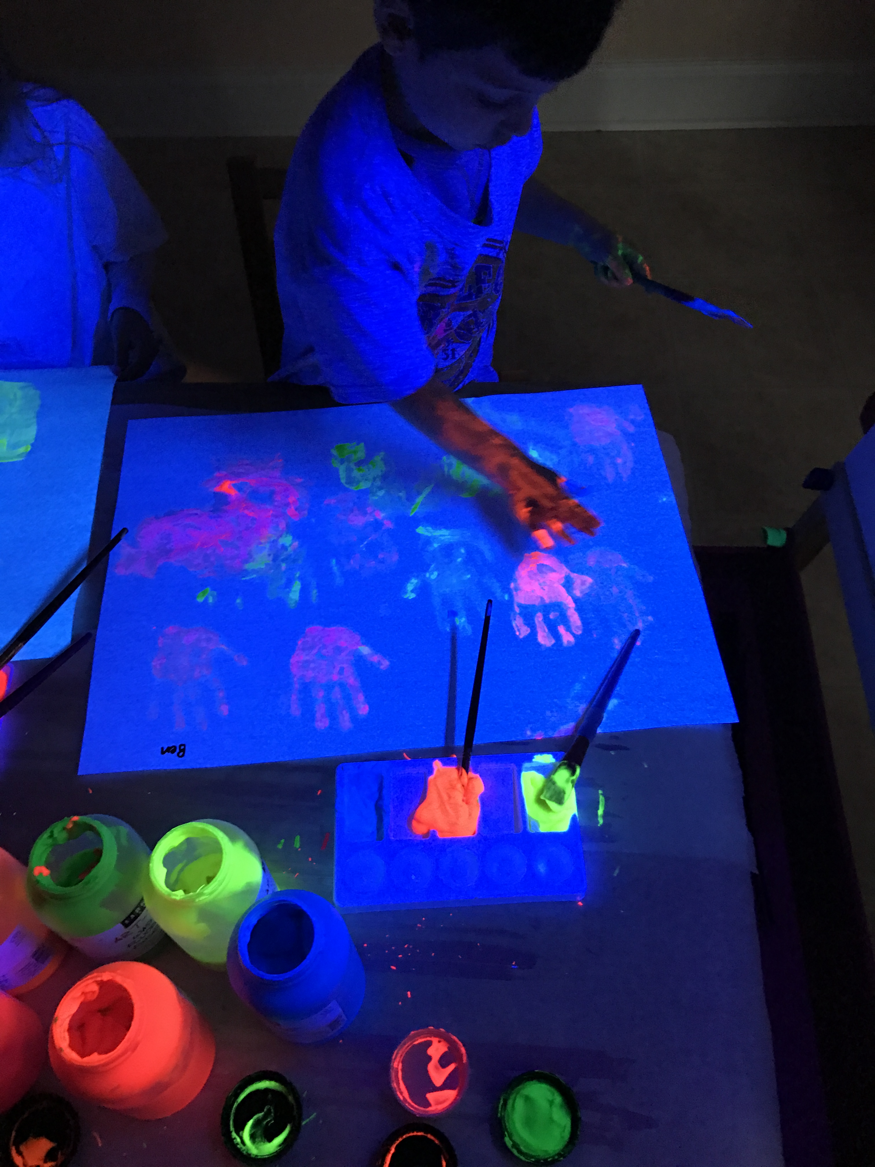 Exercises for Young Children on the Glow Art Kids Drawing Board
